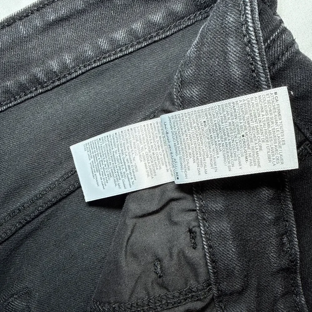 Old Navy Womens 18 Jeans Black Denim High Rise Wow Straight Comfort Stretch EUC - Picture 4 of 11